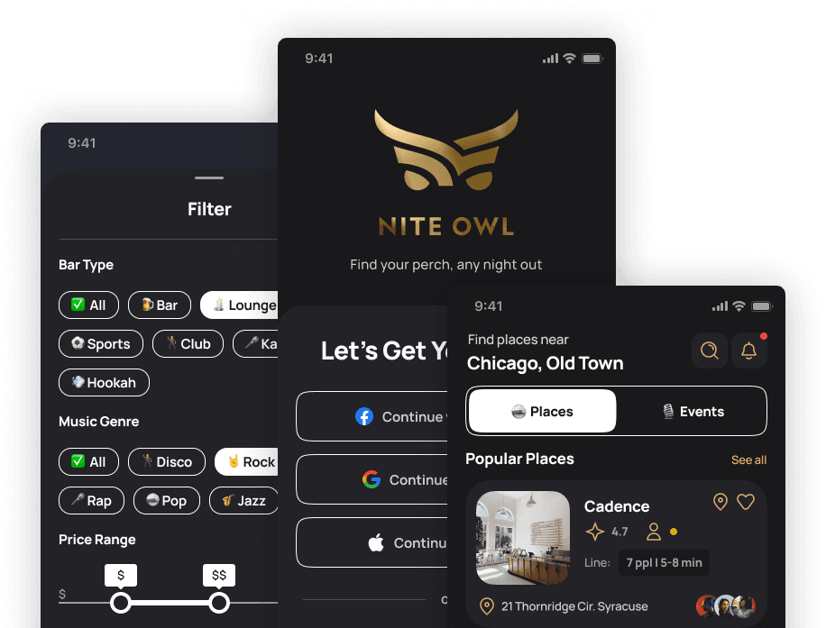 Building a 5-star nightlife party planning mobile app